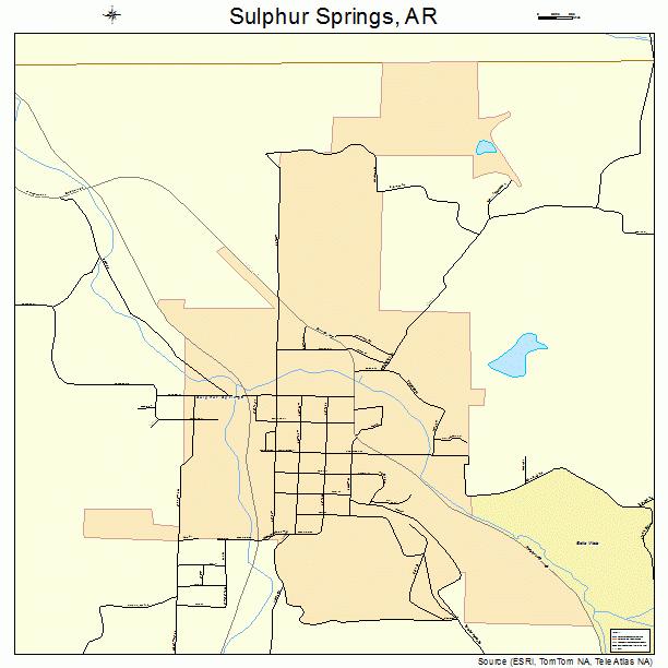 Sulphur Springs, AR street map