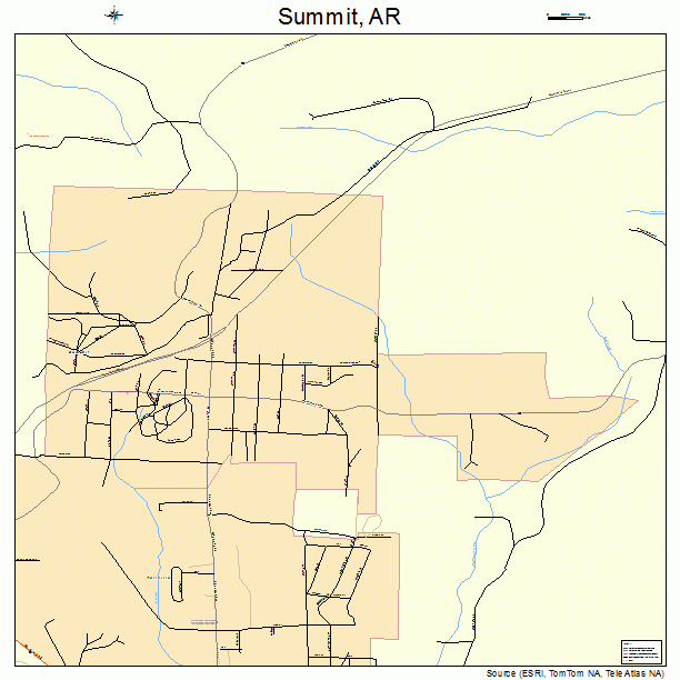Summit, AR street map