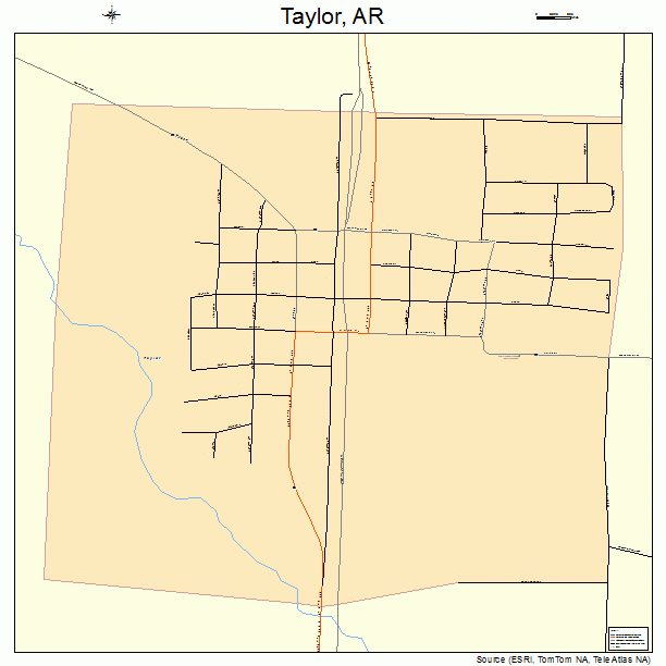 Taylor, AR street map