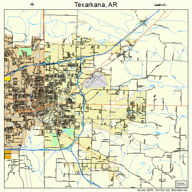 Texarkana, AR street map
