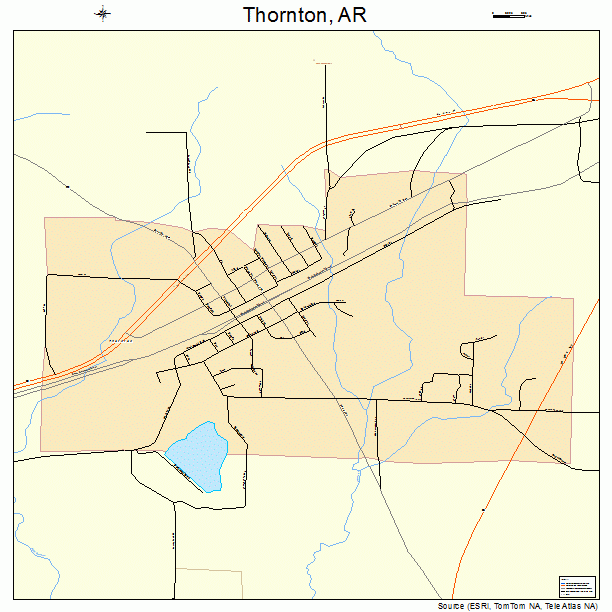 Thornton, AR street map