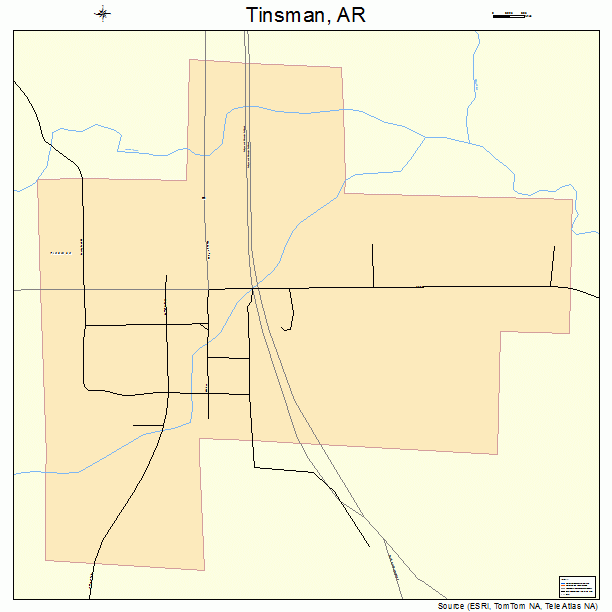 Tinsman, AR street map