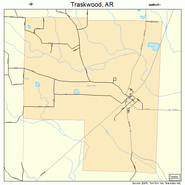 Traskwood, AR street map