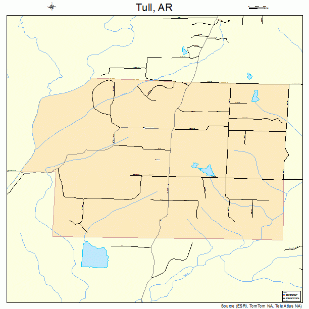 Tull, AR street map