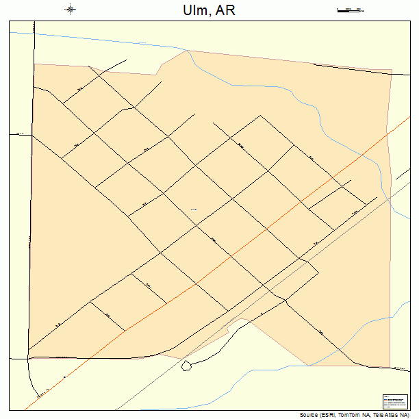 Ulm, AR street map