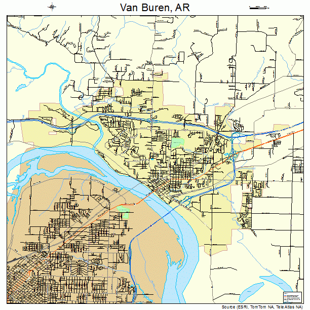 Van Buren, AR street map