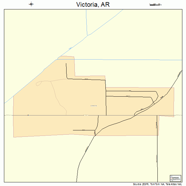 Victoria, AR street map