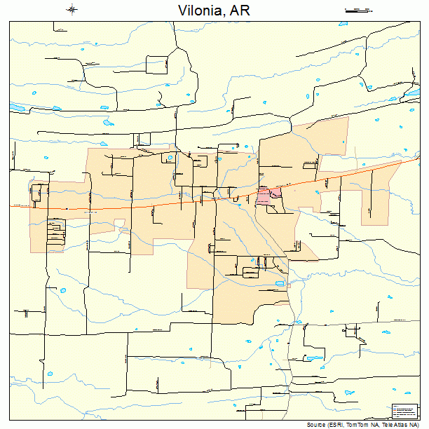 Vilonia, AR street map