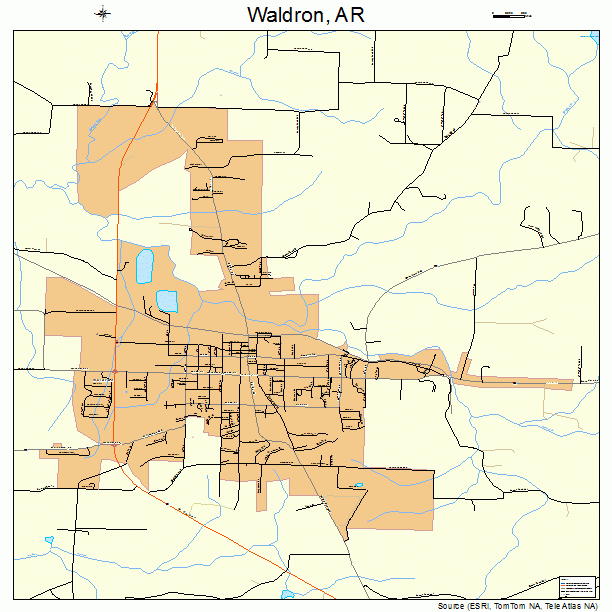 Waldron, AR street map