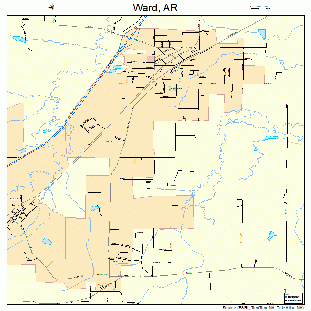 Ward, AR street map