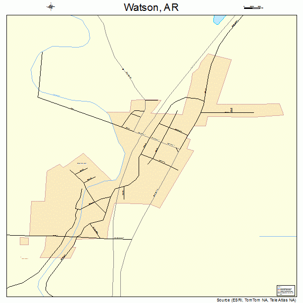Watson, AR street map