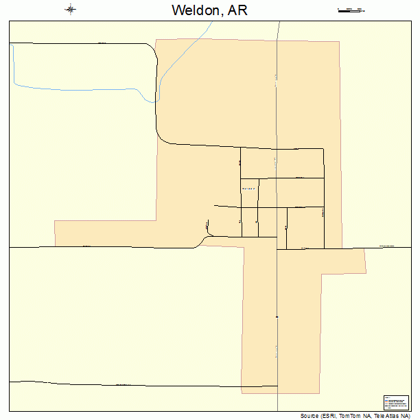 Weldon, AR street map