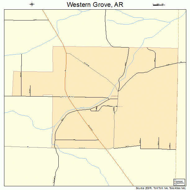Western Grove, AR street map