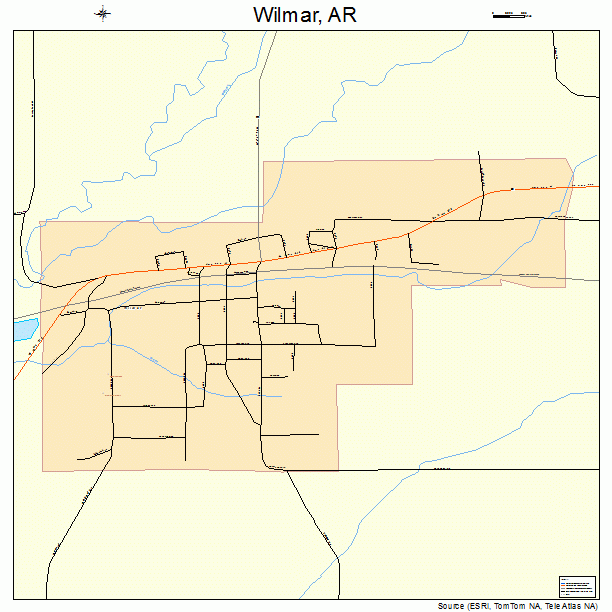 Wilmar, AR street map