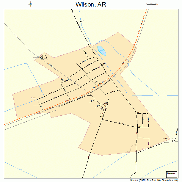 Wilson, AR street map