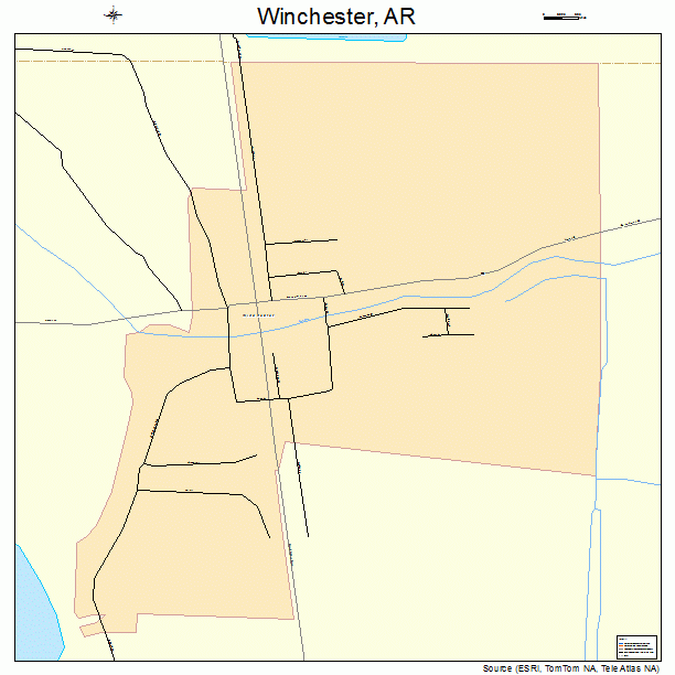 Winchester, AR street map