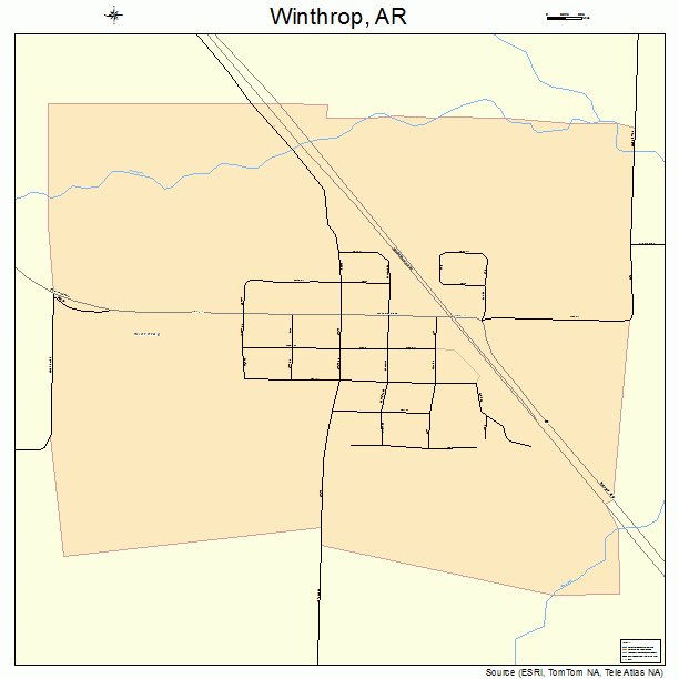 Winthrop, AR street map
