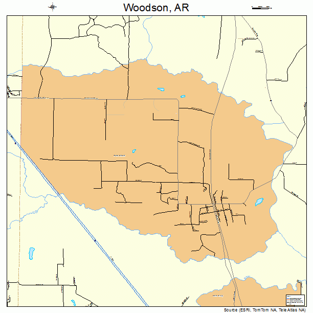 Woodson, AR street map