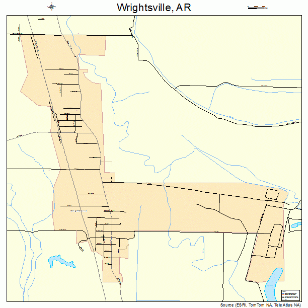 Wrightsville, AR street map