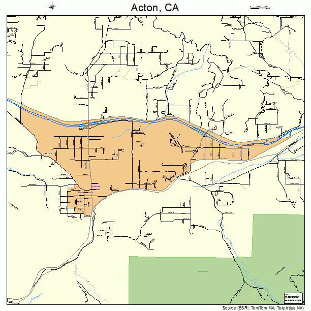 Acton, CA street map