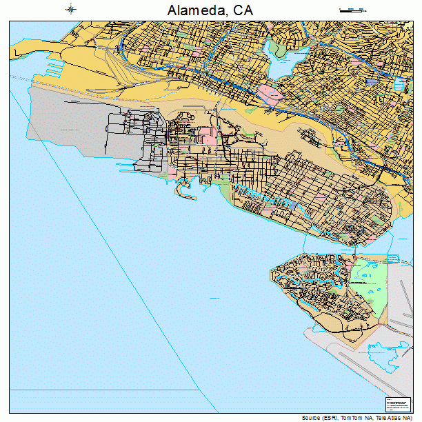 Alameda, CA street map