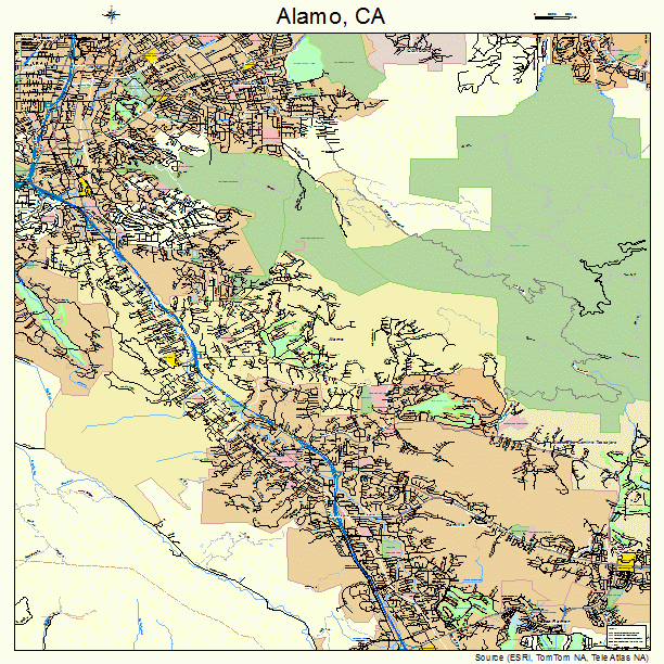 Alamo, CA street map