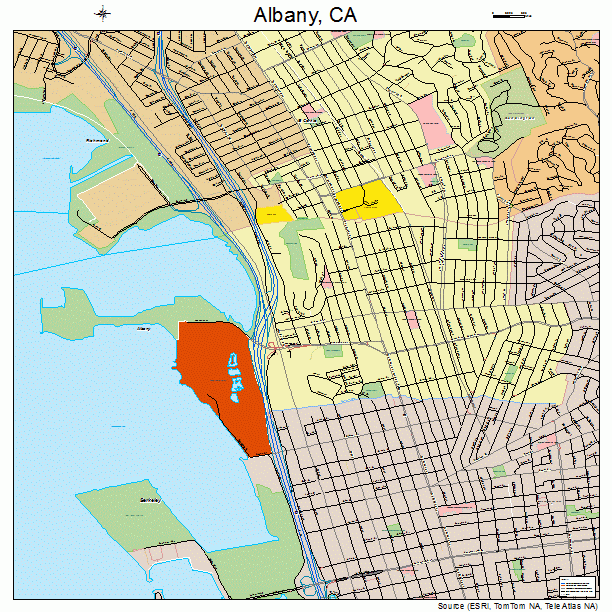 Albany, CA street map