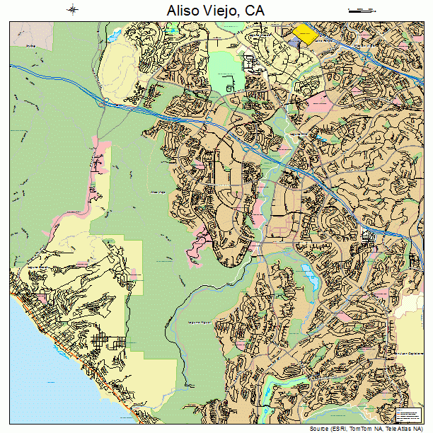 Aliso Viejo, CA street map