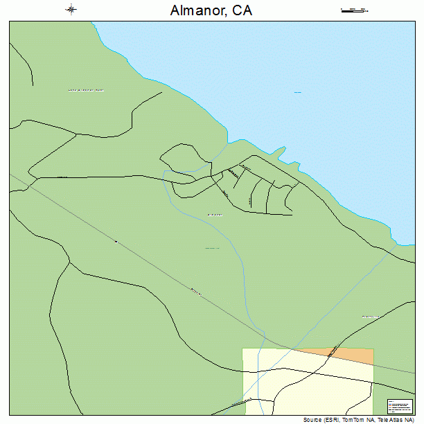 Almanor, CA street map