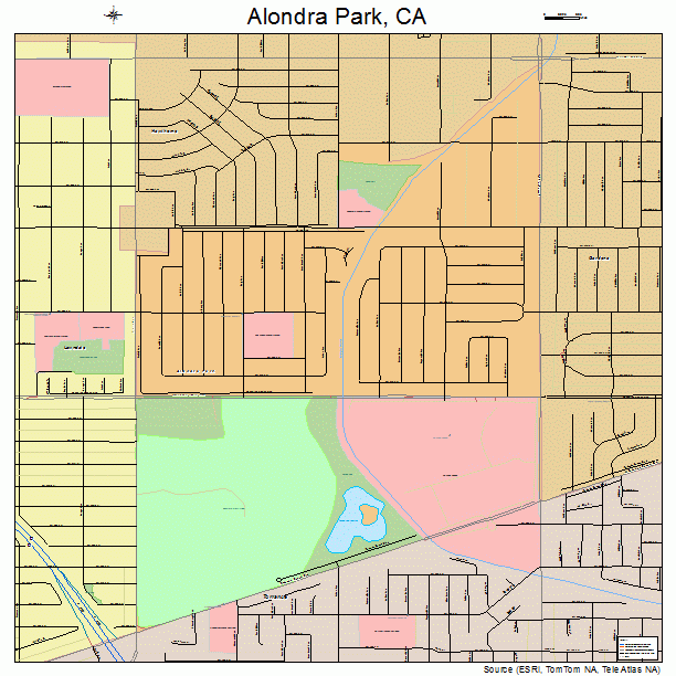Alondra Park, CA street map