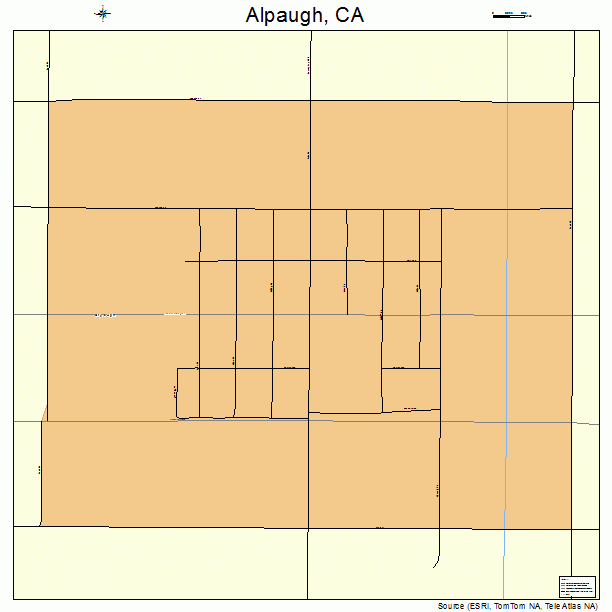 Alpaugh, CA street map