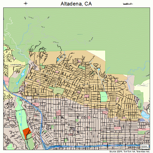 Altadena, CA street map