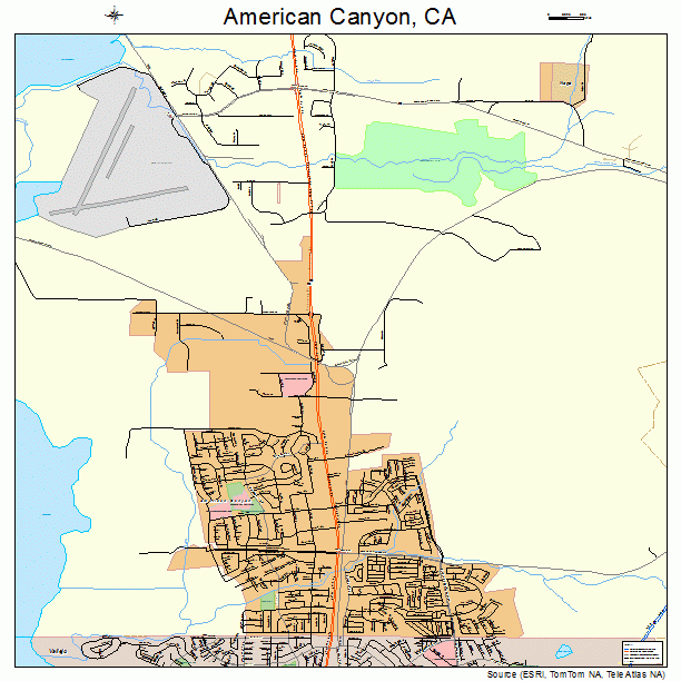 American Canyon, CA street map