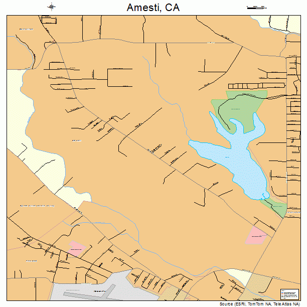 Amesti, CA street map