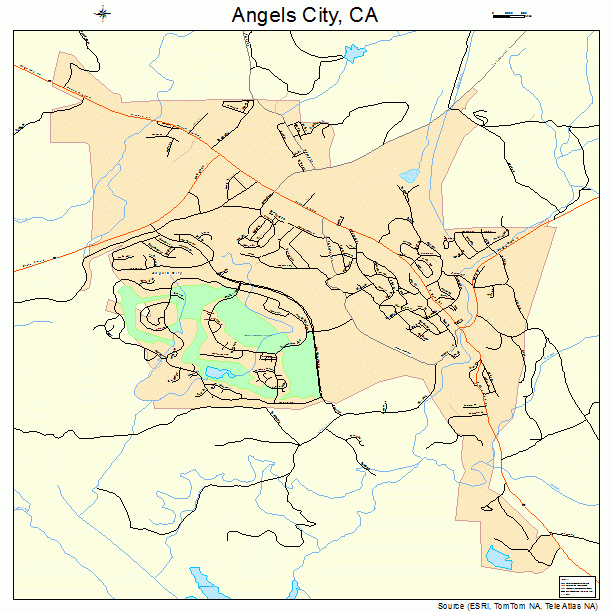 Angels City, CA street map