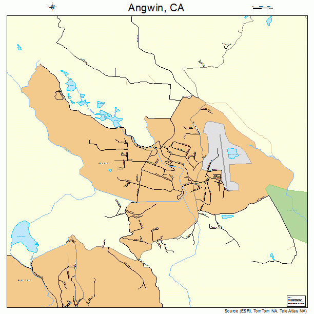 Angwin, CA street map