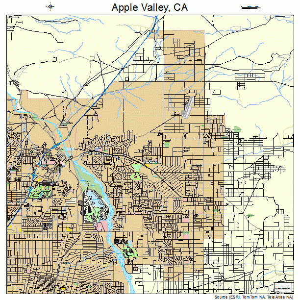 Apple Valley, CA street map
