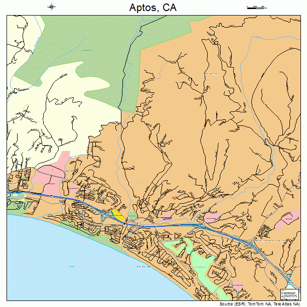 Aptos, CA street map