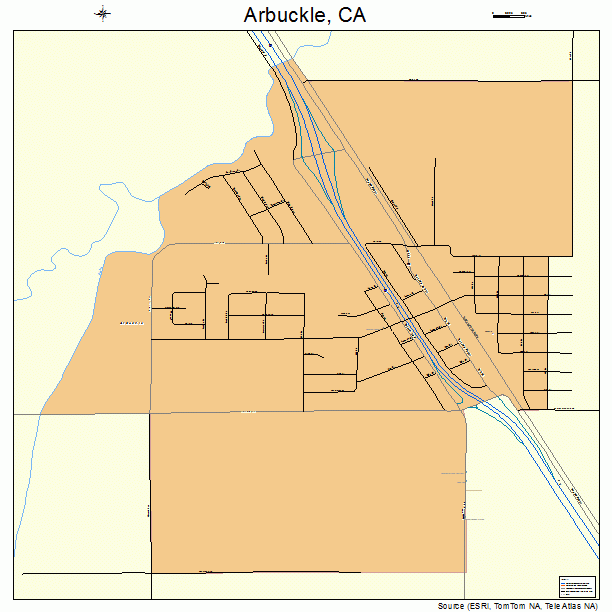 Arbuckle, CA street map