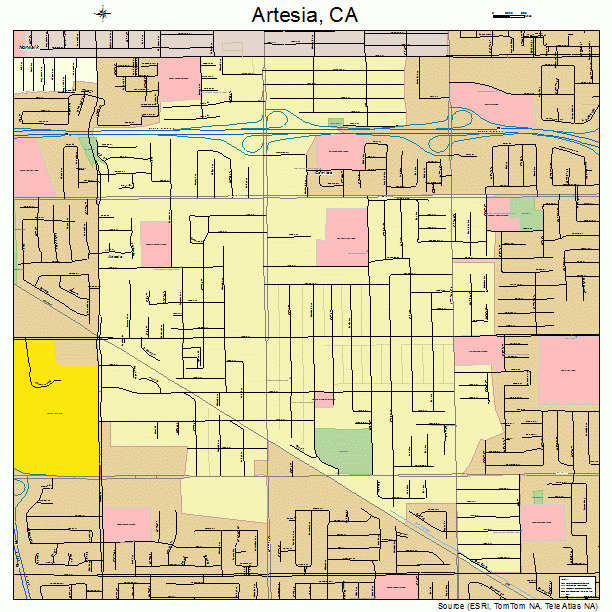 Artesia, CA street map