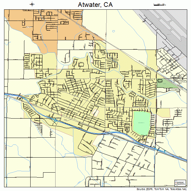 Atwater, CA street map