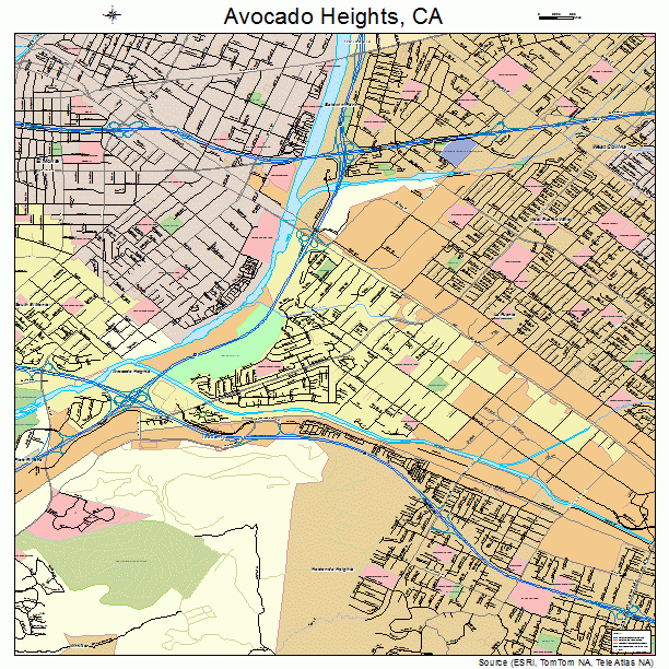 Avocado Heights, CA street map