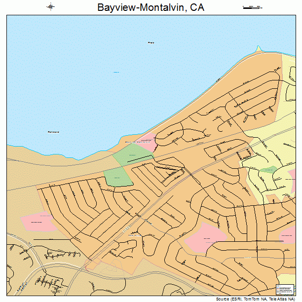 Bayview-Montalvin, CA street map