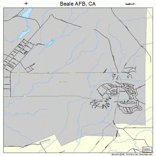 Beale AFB, CA street map