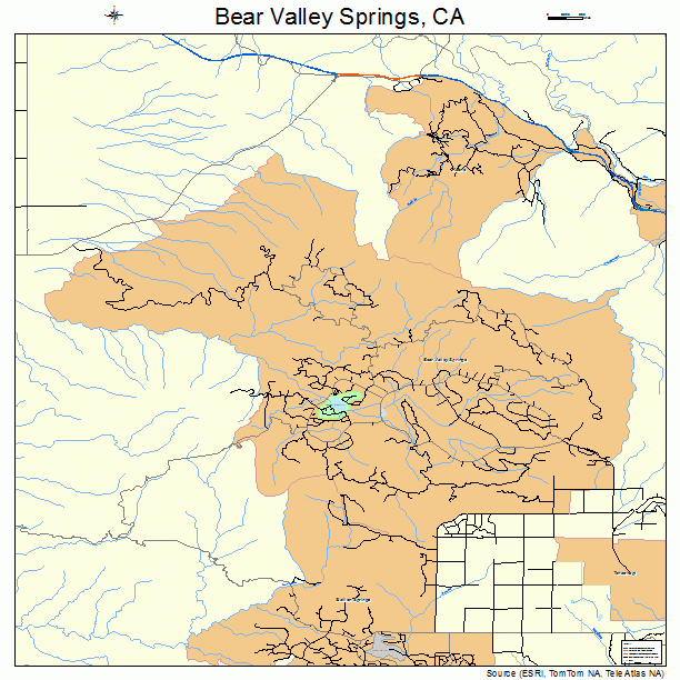 Bear Valley Springs, CA street map