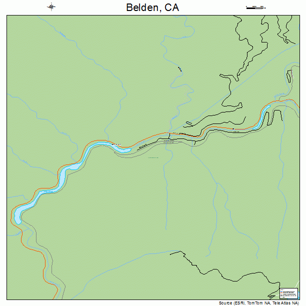 Belden, CA street map