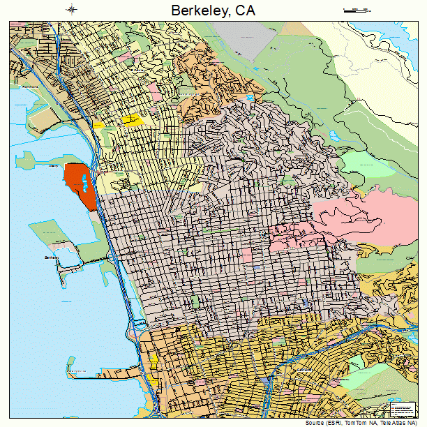 Berkeley, CA street map