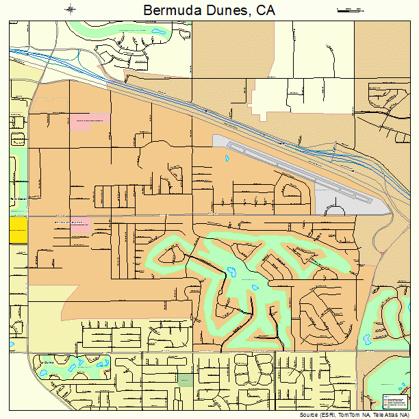 Bermuda Dunes, CA street map