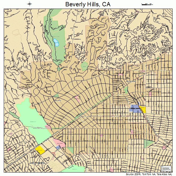 Beverly Hills, CA street map
