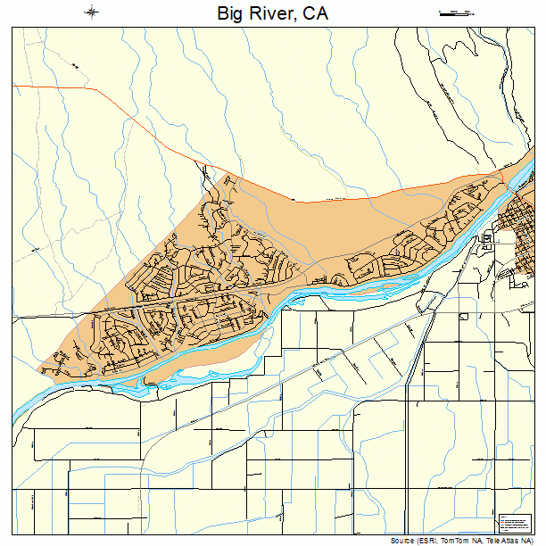 Big River, CA street map
